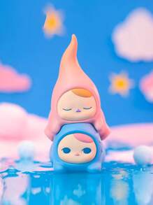 1pc Random Style Cute Cartoon Character Bean-Shaped PVC Figurine Blind Box/Bag, Collectible Gift For Figurine Collectors, Perfect For Room Decor