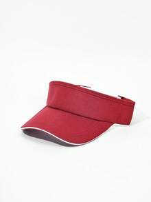 1 件纯色平檐男女通用棒球帽，百搭时尚休闲遮阳帽，适合春夏季，适合日常穿着、旅行、徒步旅行、钓鱼、露营、海滩派对等各种场合（帽檐线随机） - 彩色 - 查看 6