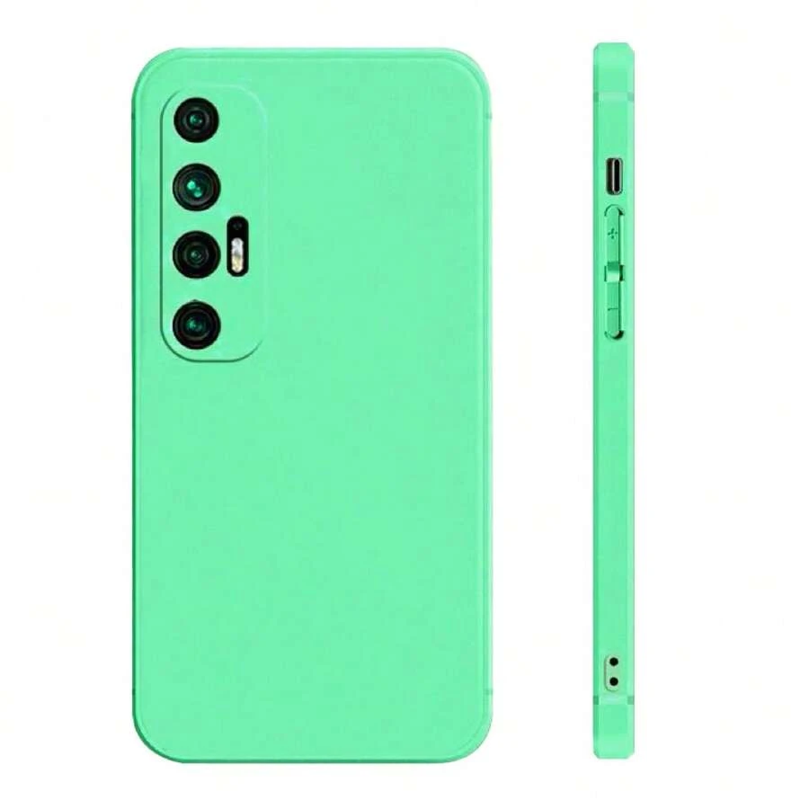 Liquid Silicone Shockproof Phone Case For Redmi Note, Poco And Mi - Verde - Ver 1