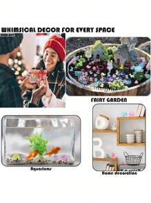 10/20/30/50pcs-Mini Resin Animals Figures To Hide Luminous Tiny Ducks Dinosaurs Miniature Figurines Glow In The Dark For Garden Micro Landscape Aquarium Potted Party Favor Decor,Mini Resin Animal Tiny Resin Animals Miniature Little Small Animal Figures Bulk For Micro Fairy Garden Landscape Accessories