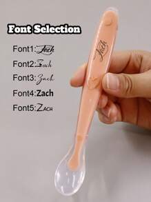 LICVIC Custom Name Baby Silicone Soft Spoons,Personalized Baby Led Weaning Spoon, Customized Silicone Baby Feeding Spoons,Customizable Name Silicone Spoons Baby,Gum-Friendly First Stage ,Suitable For Birthday,Anniversaries,Father'S Day,Mother'S Day,Ideas Gifts For Him/Her,Friends,Kids,Students,Mother,Couples,Besties,Boy,Girl,Family"