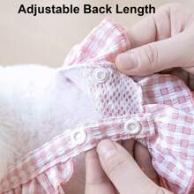 Braga tipo faja para mascotas con volantes, cómoda y transpirable, cintura y longitud de espalda ajustable, lavable y reutilizable, compatible con forros/almohadillas, adecuado para perros machos y hembras