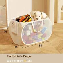 Children's Toys Storage Basket Storage Box Sub Block Plush Toy Large Capacity Household Multifunctional Laundry Basket Organizer
