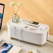 Nordic Plug Board Storage Box Cable Wire Organizer Case Socket Wireless WiFi Router Bracelet Desktop Data Line Plug Holder Shelf