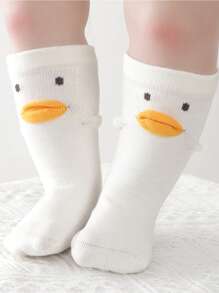 5 Pairs Of Breathable Socks For Children Aged 0-5 In Spring And Summer, Comfortable, High Elasticity, Duck, Cute, Baby Socks, Floor Socks