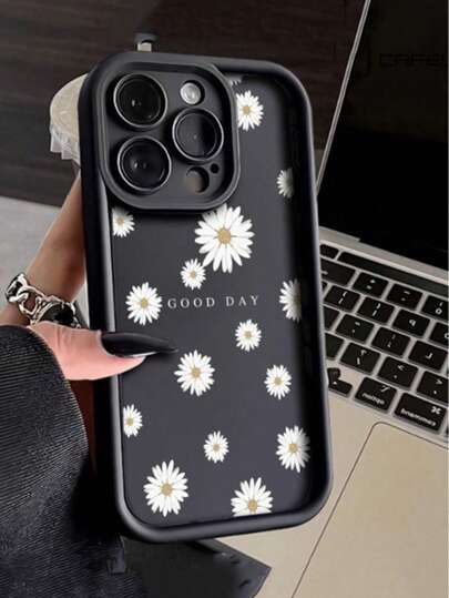 1 Stück Blumen einfacher Ditsy Floral dickwandiges Anti-Sturz Handyhülle kompatibel mit iPhone 11 12 13 14 11Pro Max 12Pro Max 13Pro Max 14Pro Max XR 15 15Pro 15Pro Max, Serie