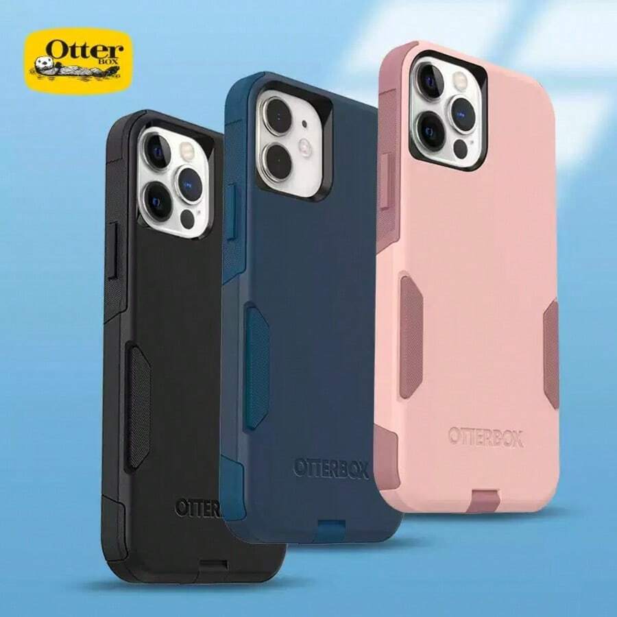 OtterBox 16e, 15, 14, & 13 Commuter Series Case - Black, Slim & Tough, Pocket-Friendly, With Port Protection - Màu xanh lam - Xem 1