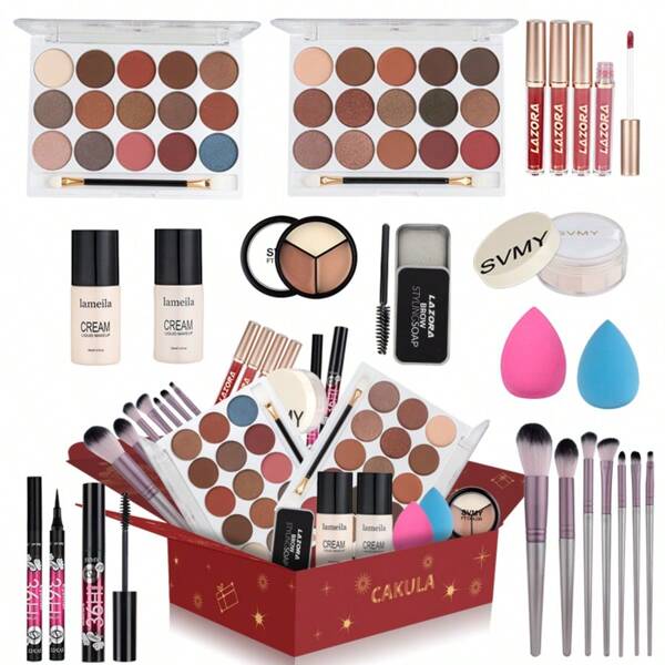 12-Piece Women's Full Makeup Set. A Complete Makeup Set For Women And Teenagers, The Best Gift For Mother's Day.