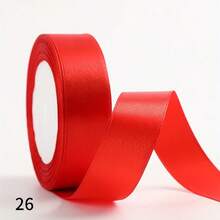 1 pieza Cinta tejida colorida de 2.5 cm de ancho x 21 m de largo para decoración de bodas, envolver regalos, manualidades DIY, ramos de flores, pasadores de cabello - Multicolor - View 33
