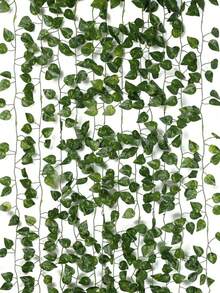 12 件/4 件/1 件 84.7 英寸人造藤蔓，适用于卧室，假常春藤藤蔓，用于房间婚礼装饰，假藤蔓带假叶，人造常春藤花环悬挂藤蔓，适用于墙壁室内外装饰