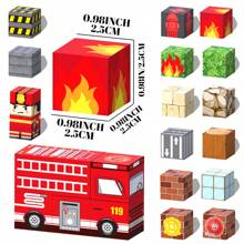 Bloques magnéticos de gran tamaño - Set de bloques de construcción magnéticos - Juguetes magnéticos para regalos de Navidad y Halloween - Juguetes educativos STEM para niños y niñas, regalo de cumpleaños perfecto
