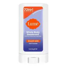 Lume Whole Body Women's Deodorant-Mini Smooth Solid Stick-Aluminum Free-Soft Powder Scent-Trial Size - 0.5oz - 1 - 查看 1