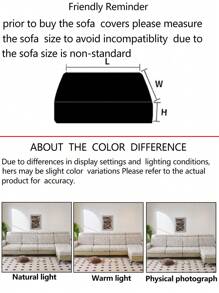 1 pieza Funda elástica para cojín de asiento de sofá, cálida y cómoda todo el año, antideslizante, impermeable, funda decorativa de moda para sofá en forma de L o de 1 a 4 plazas, decoración del hogar, apta para mascotas, lavable