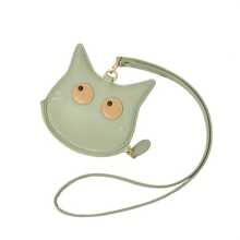 1pc Women's Neck Hanging Coin Purse, Cartoon Mini Cute Hanging Pouch, Ladies Small Change Wallet, Suitable For Girls, Women, Workplace Newcomers And White-Collar, Perfect For Work, Business Trip, Commuting, Outing, Travel