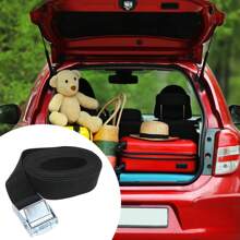 2 szt. Lina napinająca do samochodu, mocny pas z grzechotką, pasek mocujący do bagażu samochodowego, do ciężarówki, motocykla, roweru, łodzi