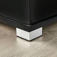 Ottoman Storage Toy Chest Bedding Blanket Box, Black, 99cm - Black - View 4