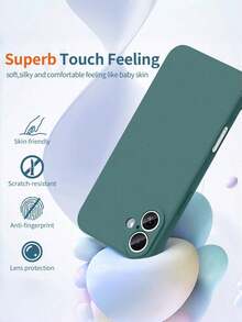 Ốp điện thoại silicon màu trơn, chống sốc, chống bám vân tay, tương thích với Apple và Honor, quà tặng mùa xuân. - Màu xanh lá cây đậm - Xem 9