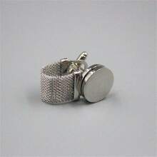 1 Pair Minimalist Geometric Design Copper Cufflinks With Watch Band, Versatile For Daily Wear - Cufflinks and Watch Straps - View 3