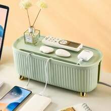 Nordic Plug Board Storage Box Cable Wire Organizer Case Socket Wireless WiFi Router Bracelet Desktop Data Line Plug Holder Shelf