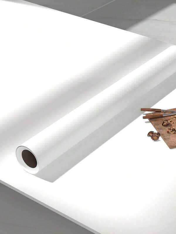 Matte White Waterproof And Oil-Resistant PVC Self-Adhesive Film - Wear-Resistant And Heat-Resistant, For Kitchen Backsplash, Countertops, Cabinet Refacing, Holiday And Year-Round Decor DIY Home Renovation, Minimalist Design