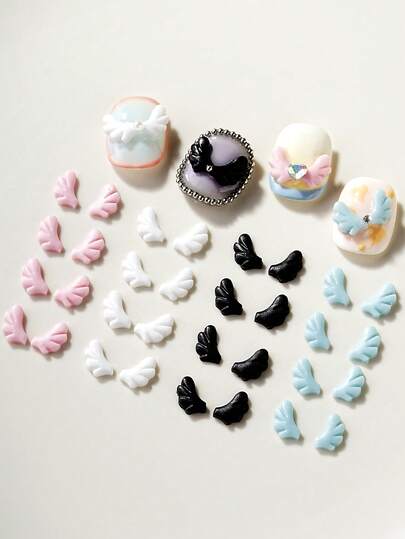 30pcs Wing Nail Art Decorations DIY Nail Accessories Nail Gems Nail Supplies Nail Jewelry Nails