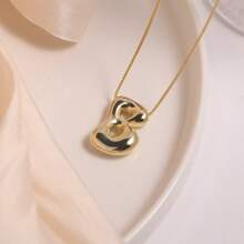 Gold Letter Necklace, Cute Initial Necklaces For Women 18k Gold Plated Balloon Letter Necklace Dainty Gold Necklaces For Women Charm Name Choker Fashion Women Jewelry
