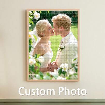 Personalisiertes Foto-Puzzle, mit Rahmen oder nur Puzzle, personalisiertes Bild-Puzzle für Paare/Familie, DIY Geschenkidee, Wohndekoration Erinnerungsstück, personalisiertes Portrait-Puzzle, multifunktional, dekorativ, stilistisch, einzigartig, ideale Geschenke für ihn, ideale Geschenke für sie, Freund, Vater, Freundin, Mutter, Familie, Freunde, Teestube, Zuhause, Garten, Büro, für Jahrestage, für Valentinstag, für Muttertag, für Geburtstage, für Vatertag, für Abschluss, für Hochzeiten, für Einweihung, personalisierte Wohndekoration, Bürodekoration, elegantes Wohnen, ewige Liebe