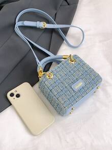 Large Capacity Handbag For Women, Blue Shoulder Bag With Delicate Details, Suitable For Gift, Bags Ladies Elegant, Bag For Women Elegant, Luxury