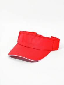 1 件纯色平檐男女通用棒球帽，百搭时尚休闲遮阳帽，适合春夏季，适合日常穿着、旅行、徒步旅行、钓鱼、露营、海滩派对等各种场合（帽檐线随机） - 彩色 - 查看 12