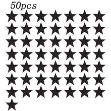 10/20/30/50/80 件五角星刺绣熨烫补丁缝纫/熨烫贴花补丁布艺配饰适用于服装、夹克、帽子、书籍、包包 - DIY 刺绣布贴，男女皆宜 - 黑色 - 查看 34