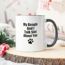 This Ceramic Mug With A Simple Text Pattern Is Machine-Washable, And Microwave-Safe. It Can Be Used To Hold Milk, Coffee, Tea And Other Beverages. It Is Especially Suitable For Various Scenarios Such As At Home And In The Office Back To School
