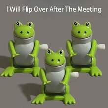 Wind-Up Flipping Frog Toy, Small Animal Decompression Casual Gadget Toy - Multicolor - View 2