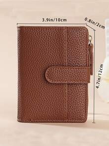 欧美风荔枝纹简约女士钱包高品质优雅双折多卡位拉链零钱包女士钱包迷你钱包钱包小钱包钱包男士钱包真皮可爱钱包