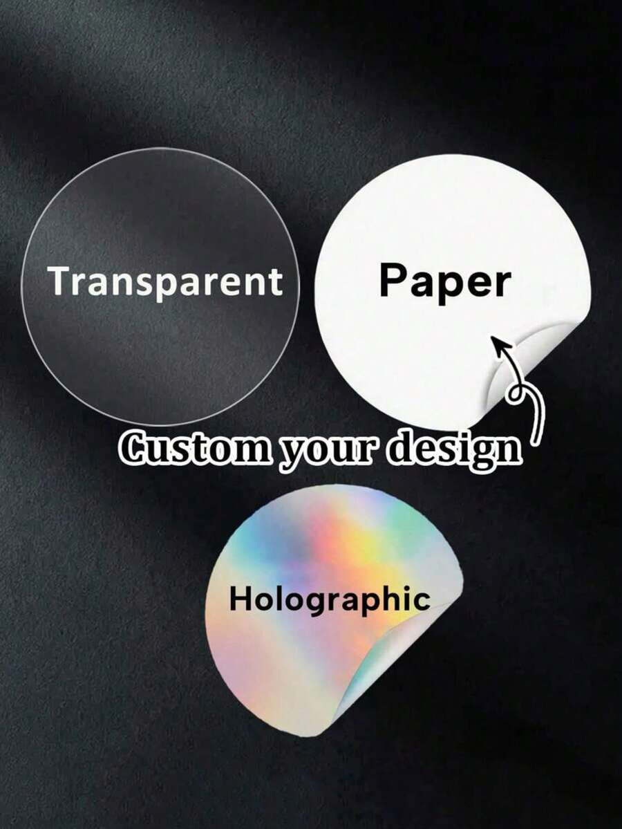 1~100pcs Custom Stickers, Customized Text Stickers, Waterproof Stickers, PVC Stickers, Meaningful Gifts, Commemorative Gifts, For Her Friends, School Students, Workers, School, Home Office, Graduate, Multi-Functional, Ornamental, Reusable, Exquisite, Stylish, High-Quality, Colorful, Modern, Custom, Personalized, Unique, Ideal Gifts For Him, Ideal Gifts For Her, Warm Ambience, Autumn Home Refresh, Xmas Decoration,Home Harmony,Office Decor - Multicolor - View 1