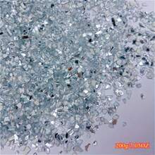 100g/200g Silver Glass Crushed Mosaic Tile, 3-6mm Asymmetrical Shaped Glass Mosaic Pieces, DIY Crafting, Coasters, Frames, Wall, Floor, Stairs, Pool, Art Creation Filler Material - Multicolor - View 11