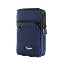 Riñonera impermeable con cinturón de una sola/doble capa, riñonera para exteriores, bolsa para teléfono para hombres y mujeres, bolsaáctica para acampar y cazar - Soltero negro - Ver 9