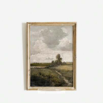 1 pieza, Cuadros de pared, Carteles vintage, Murales rurales | Pinturas de paisaje verticales impresiones vintage del norte | Sin marco