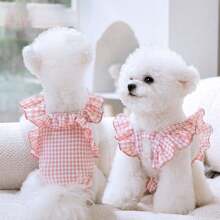 Braga tipo faja para mascotas con volantes, cómoda y transpirable, cintura y longitud de espalda ajustable, lavable y reutilizable, compatible con forros/almohadillas, adecuado para perros machos y hembras