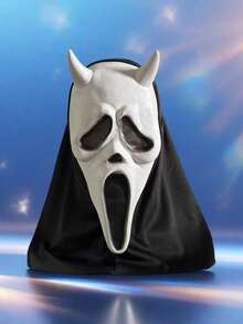 Máscara de Chifre de Vaca Gritando, Máscara de Festa de Terror Mascarada, Adereços de Cosplay