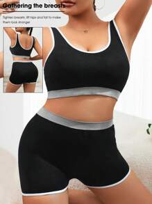 Sleep Bras For Women, Comfort Seamless Wireless Stretchy Sports Bra 1Set