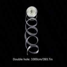 1 Rolo 1000 cm Clipes de Corrente de Balões de Plástico, Tiras de Arco com Dois Furos, para Decorações de Aniversário, Casamento, Festa, Natal, Halloween - Sem Necessidade de Energia, Sem Penas