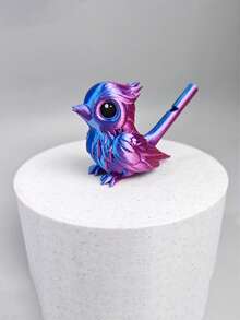 1pc Singing Bird 3D Printed, Blow To Make Bird Sounds After Filling With Water, Perfect Gift For Back To School, Graduation, Birthday (Random Bird Eye Color) - Multicolor - View 10