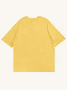 Men's Solid Casual Street Sporty Round Neck Short Sleeve T-Shirt