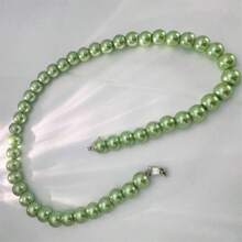 1/2 Pieces Of Peacock Green Freshwater Pearl Necklace - The Perfect Gift For Girlfriends, Wives, Mothers And Friends - Perfect For Parties, Banquets And Business Events, Shiny, Natural,Mother's Day