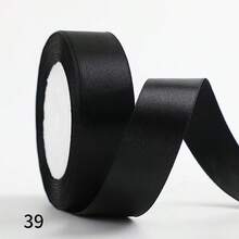 1 pieza Cinta tejida colorida de 2.5 cm de ancho x 21 m de largo para decoración de bodas, envolver regalos, manualidades DIY, ramos de flores, pasadores de cabello - Multicolor - View 17
