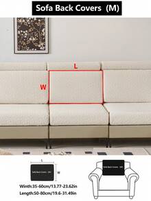 1件装弹力沙发套，四季通用防滑防溅全覆盖加厚面料沙发座垫套，可水洗米色时尚防尘防污家居装饰宠物友好型保护套，适用于卧室、办公室、客厅和L型沙发（1/2/3/4人座）。 - 米色 - 查看 13