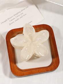 3 件/1 件女士透明亚克力渐变扎染花卉印花发夹套装，优雅时尚的发饰，适合盘发、半扎发型，适合日常佩戴，甜美浪漫的牧场风格发夹爪夹发夹发夹发夹发夹秋冬度假装女士 - 彩色 - 查看 8