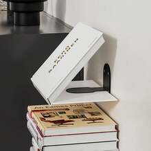 1/4pcs Hanging Bookshelves With Invisible Brackets, Floating Storage Rack, Book Organizer, Multipurpose Shelves, Minimalist Wall Decor For Bedroom, Living Room, Office - Multicolor - View 8