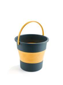 1pc Foldable Water Bucket, Portable Travel Car Fishing Bucket, Large Capacity Home Bathing Foot Soak Bucket, Thick Plastic