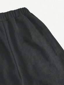 男童滑板图案印花短袖T恤和短裤